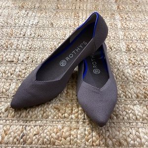 Rothy’s Pointed Flats in Mink